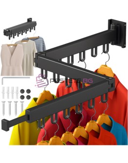 Сгъваема сушилник за дрехи за стенен монтаж